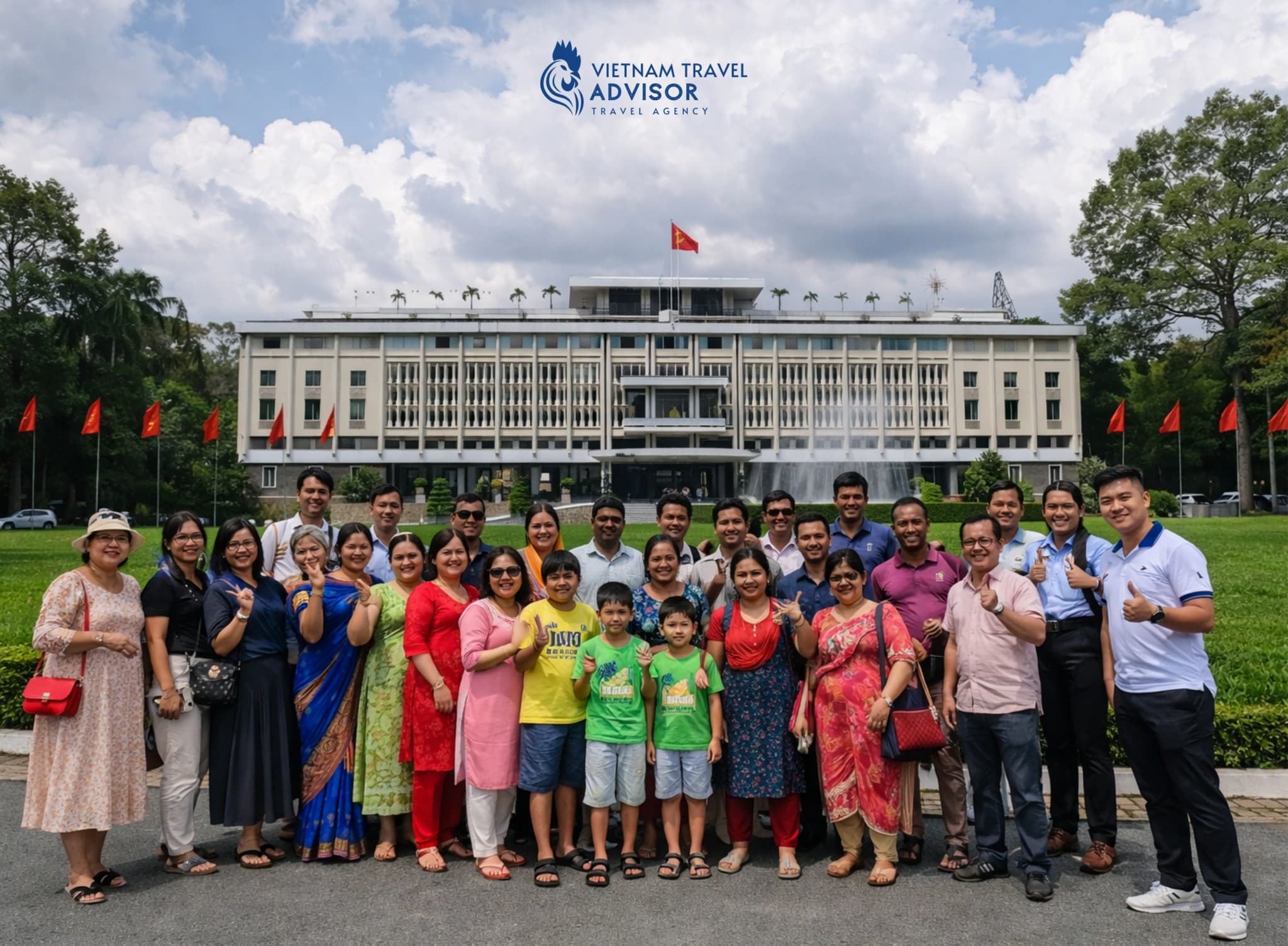 Travel guests and partners hosted in Vietnam by the local ChaloTrip operations team.