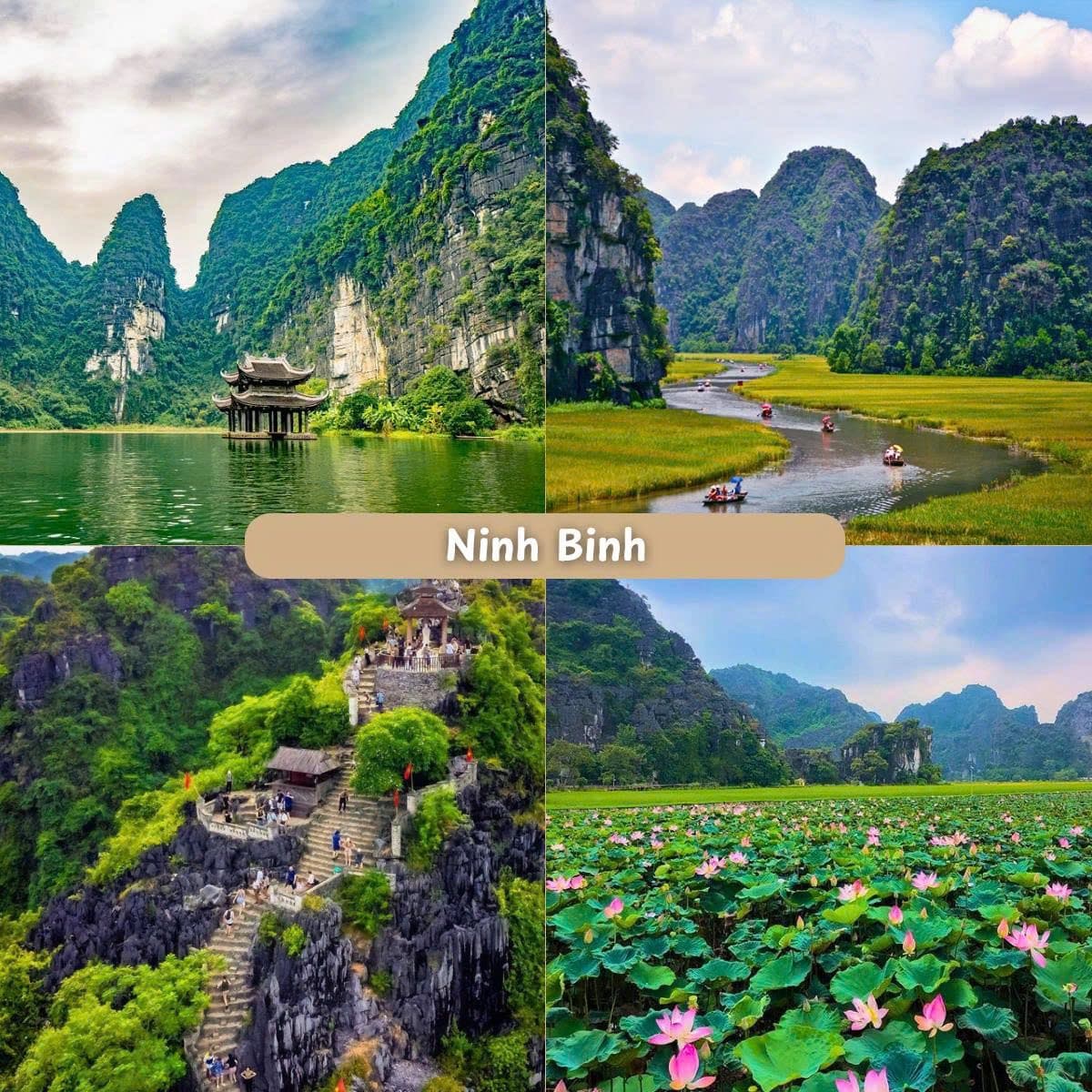 Ninh Binh landscape and river route for northern Vietnam culture tours.